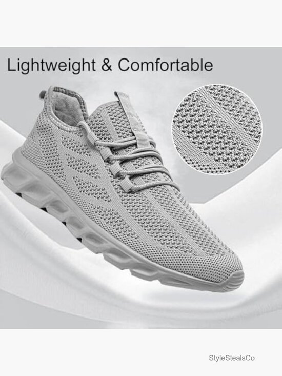 Men\'s Running Shoes Mesh Breathable Lightweight Walking Sneakers Gym Athletic main image 5